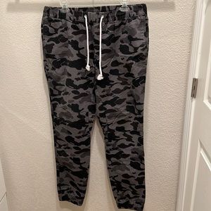 H&M - Grey Camo Joggers - size 34
